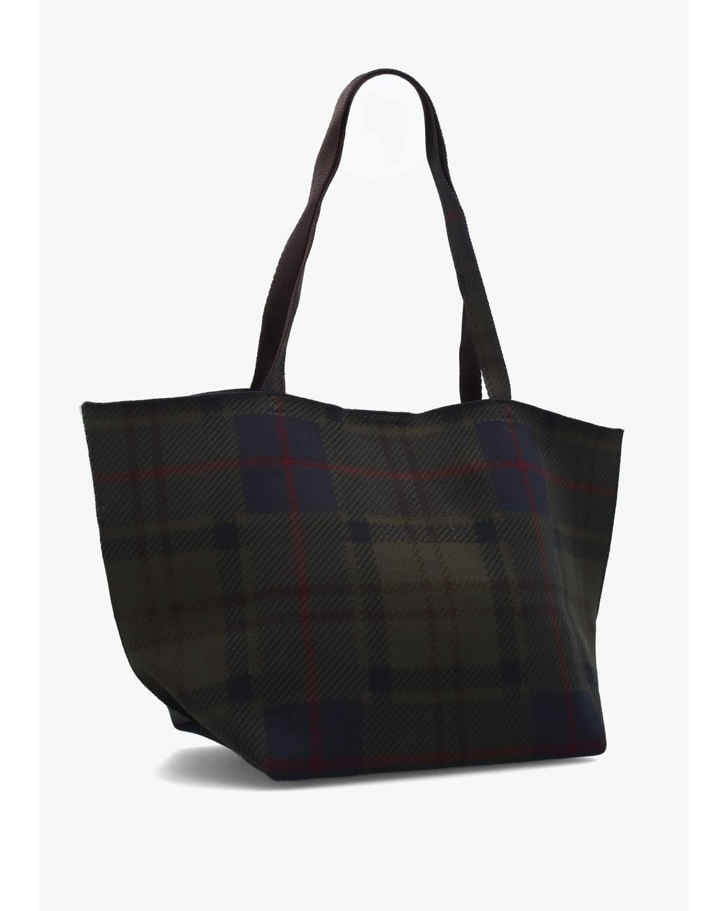 Barbour Black Layla Shadow Classic Tartan Tote Bag