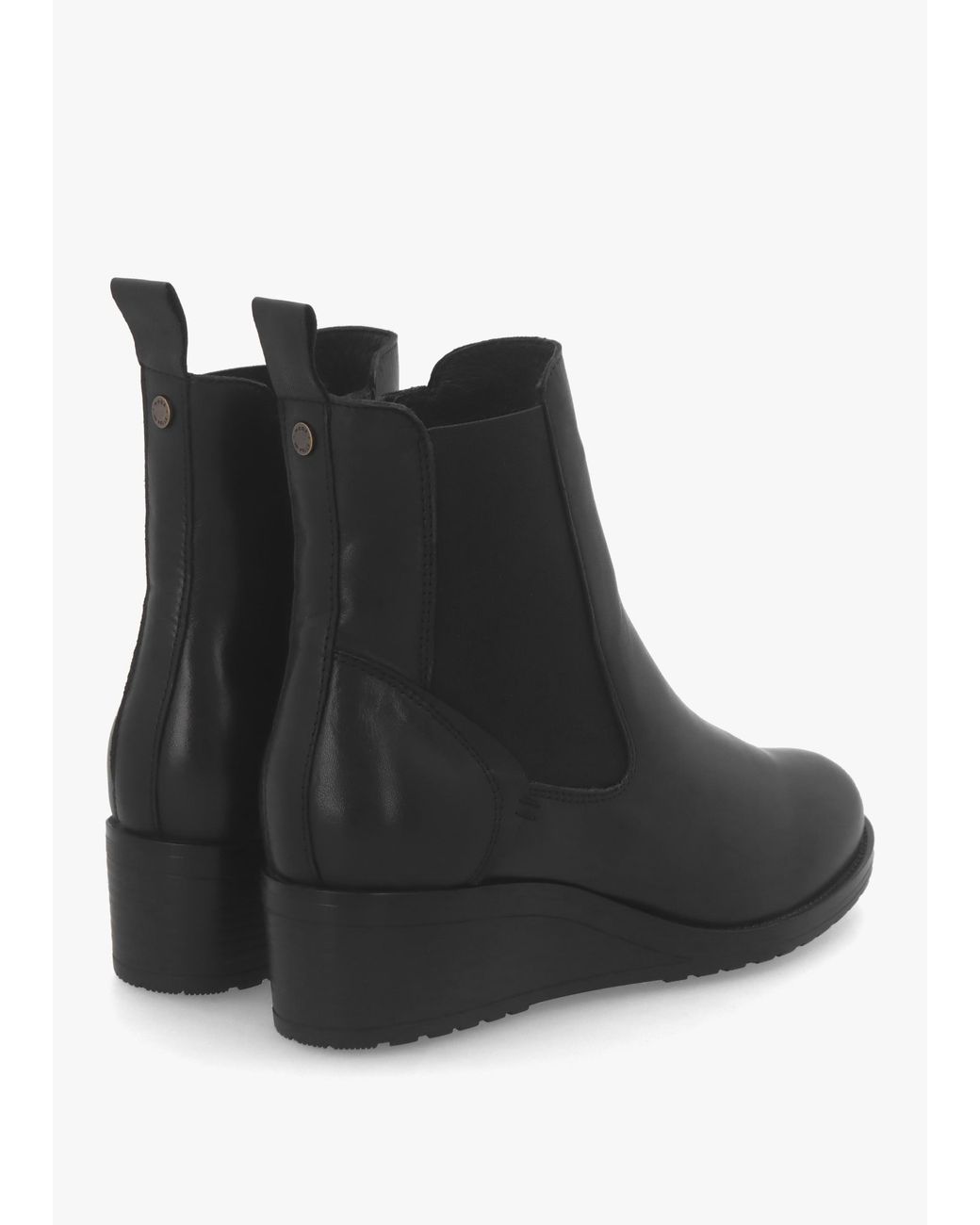 Moda In Pelle Black Bezzie Wedge Ankle Boots