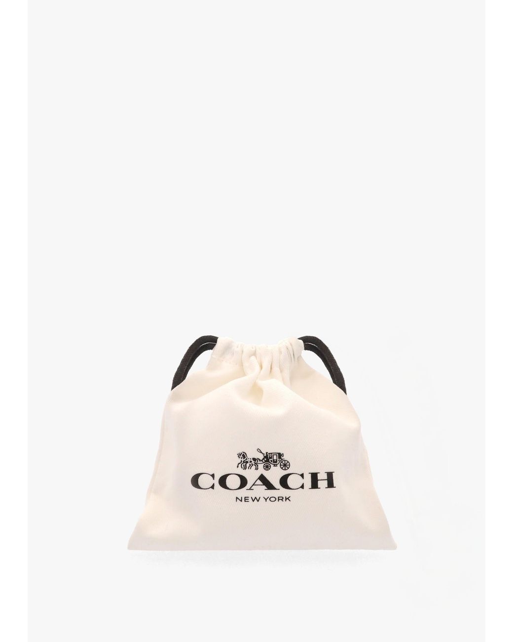 COACH White C Logo Started Chain Necklace