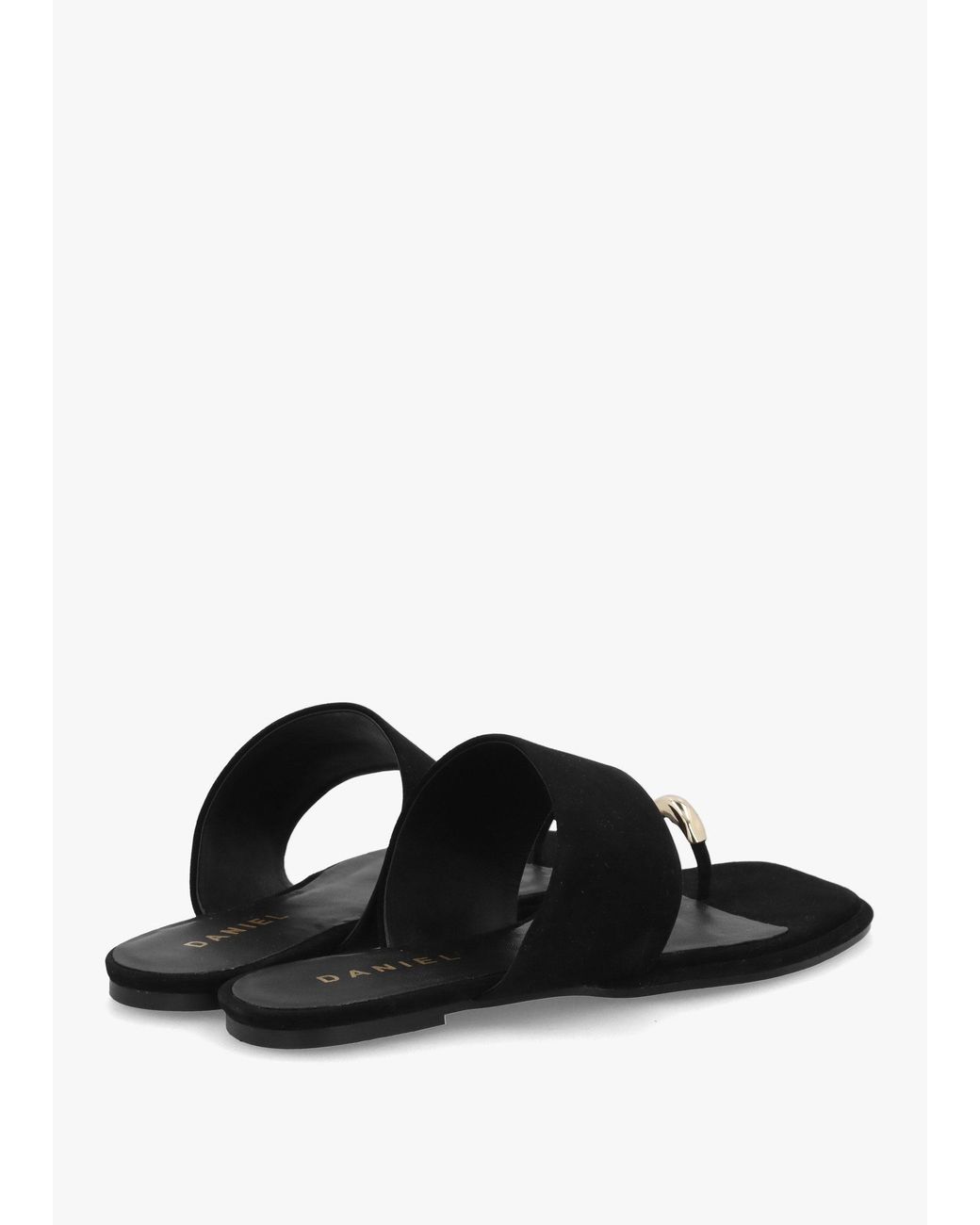 Daniel Black Eloop Ring Toe Post Flat Sandals