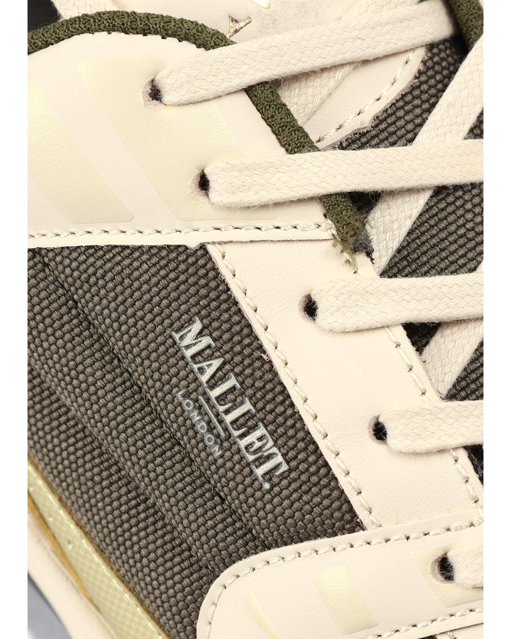 Mallet White Khaki Holloway Trainers