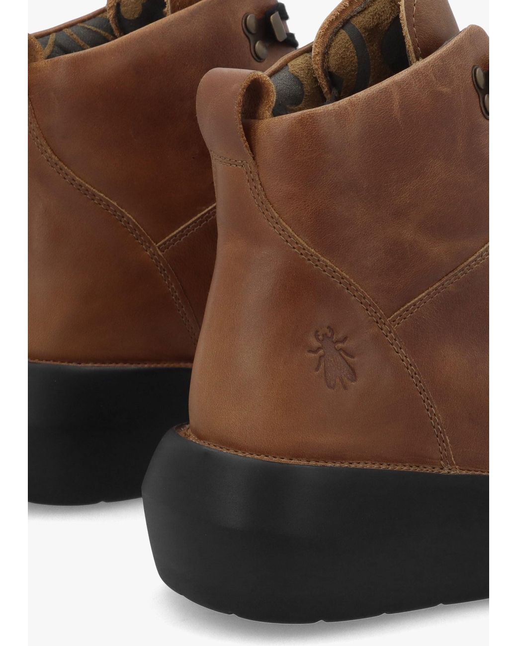 Fly London Brown Bika Hiker Wedge Boots