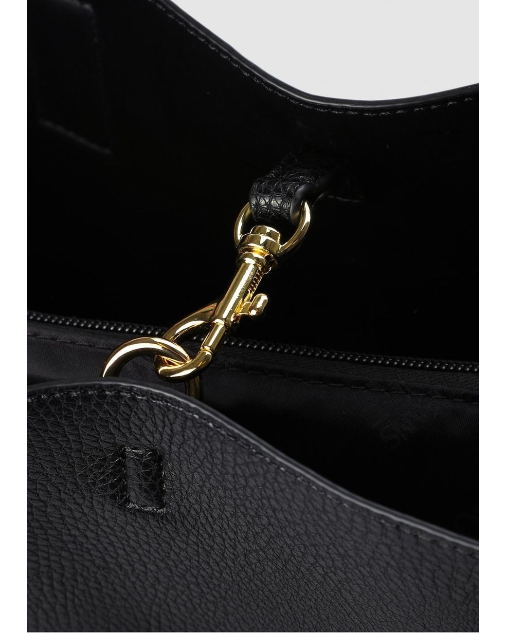 Versace Jeans Couture S Baroque Buckle Tote Bag in Black | Lyst
