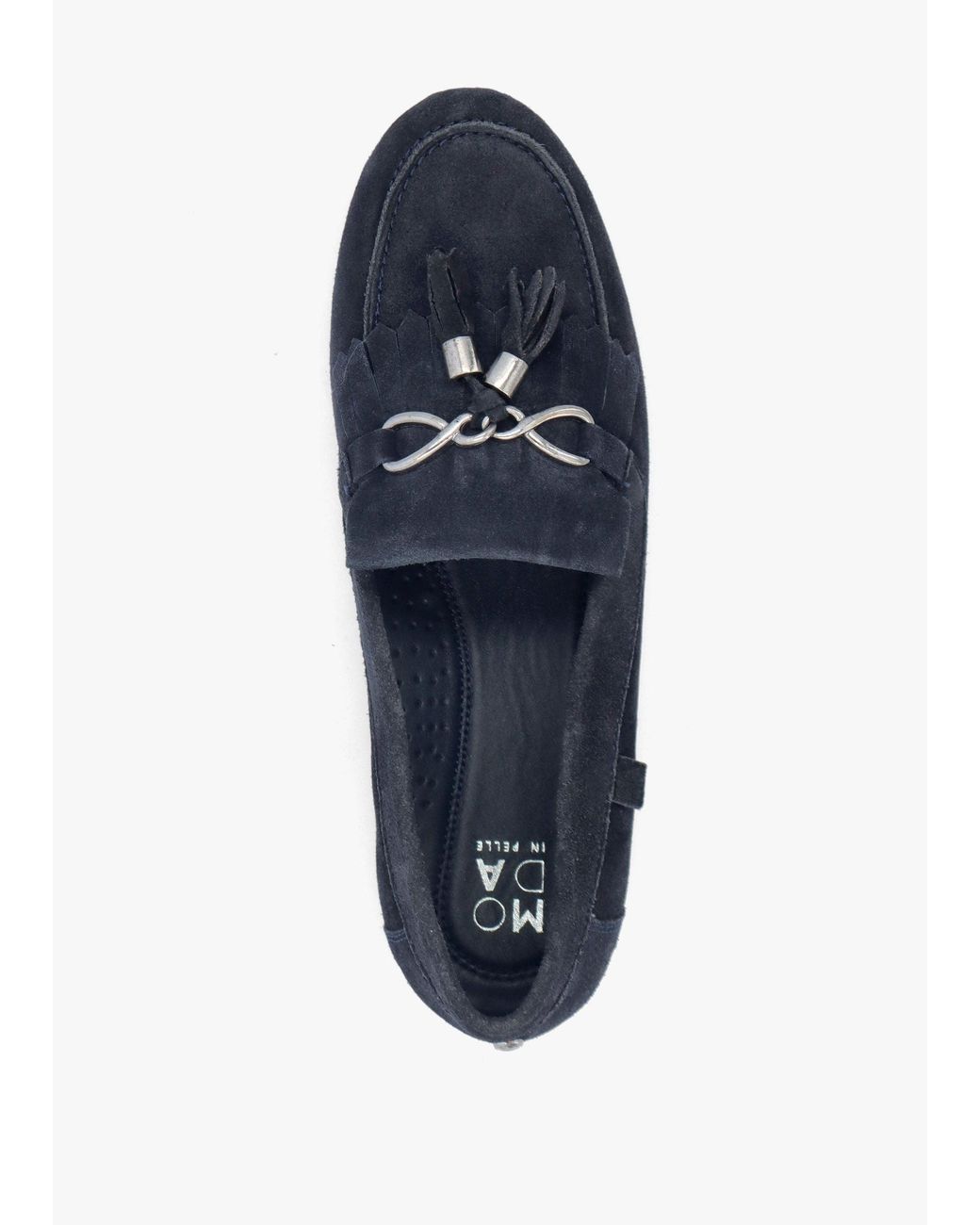 Moda In Pelle Blue Essana Tassel Loafers