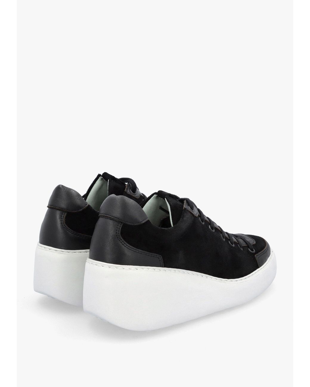 Fly London Black Dufy Wedge Trainers