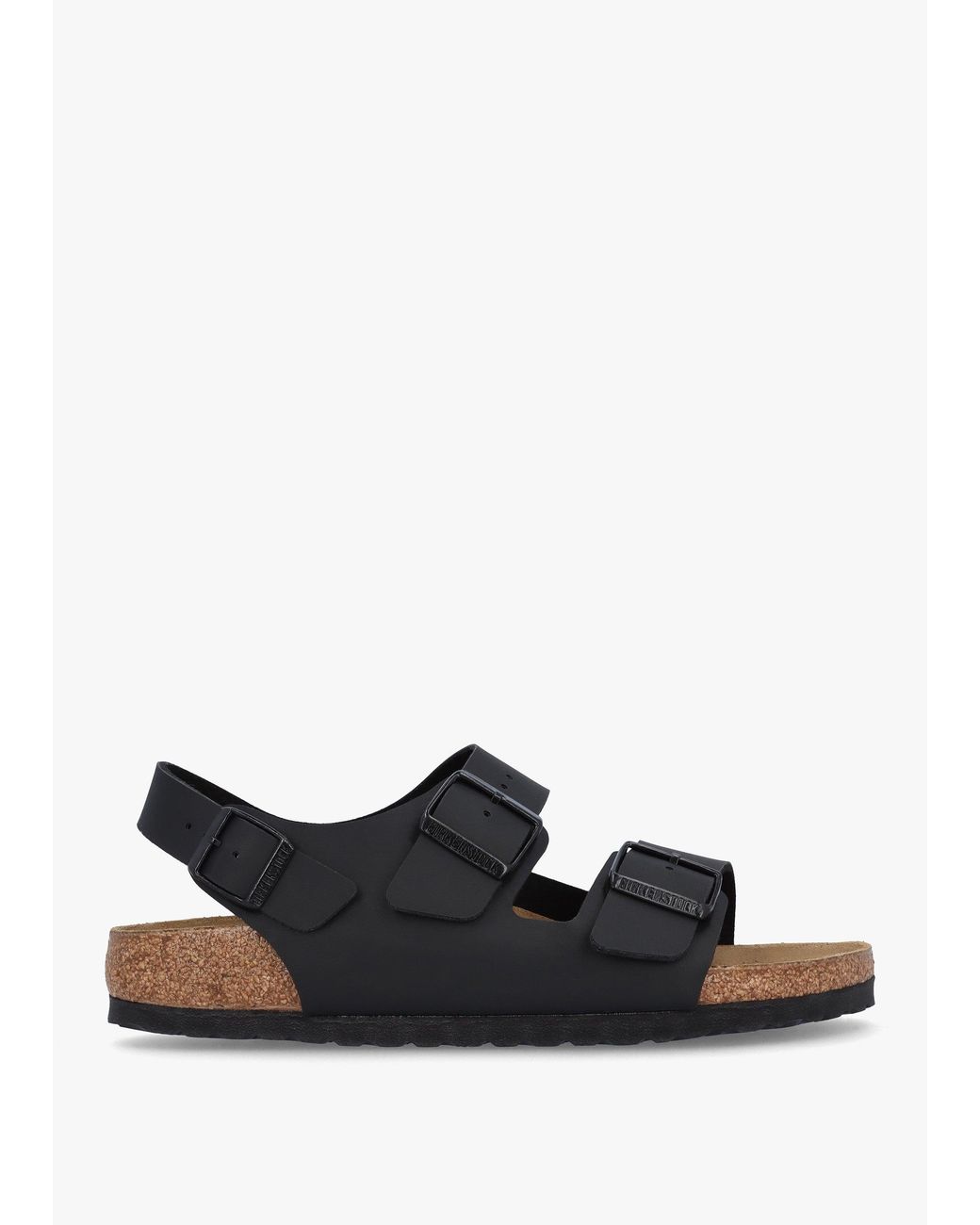 Birkenstock White Milano Birko-Flor Sandals