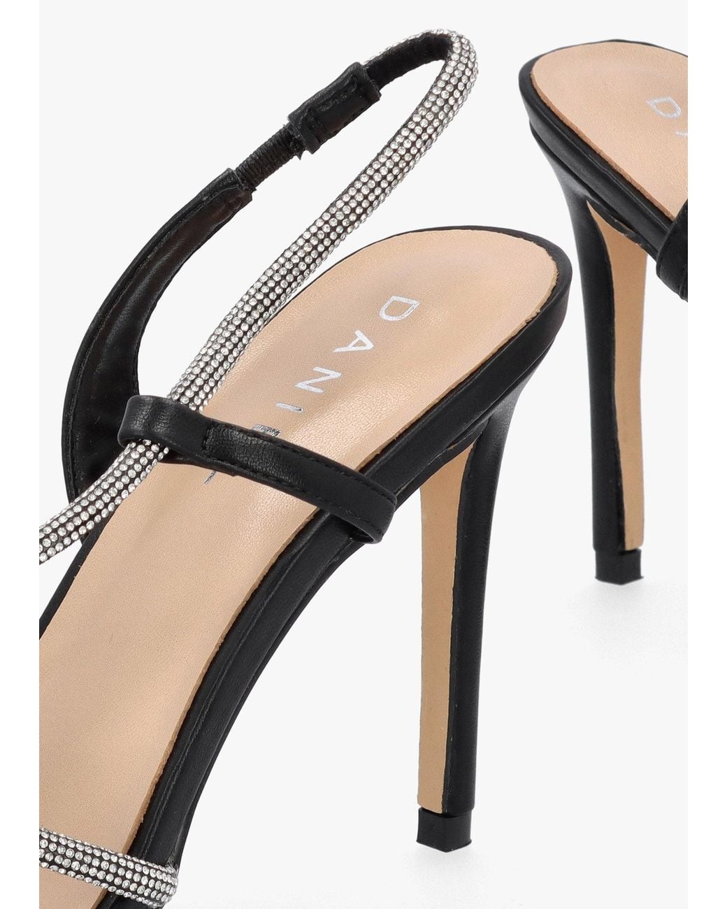 Daniel White Ichelly Diamante Strap High Heel Sandals