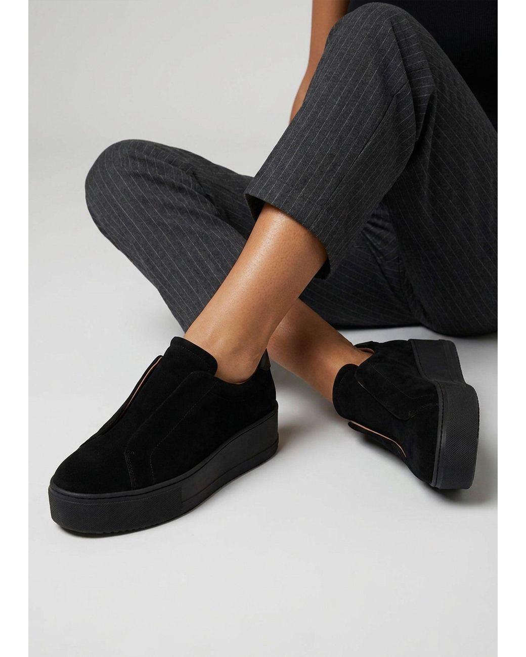 Daniel Black Tred Laceless Flatform Trainers