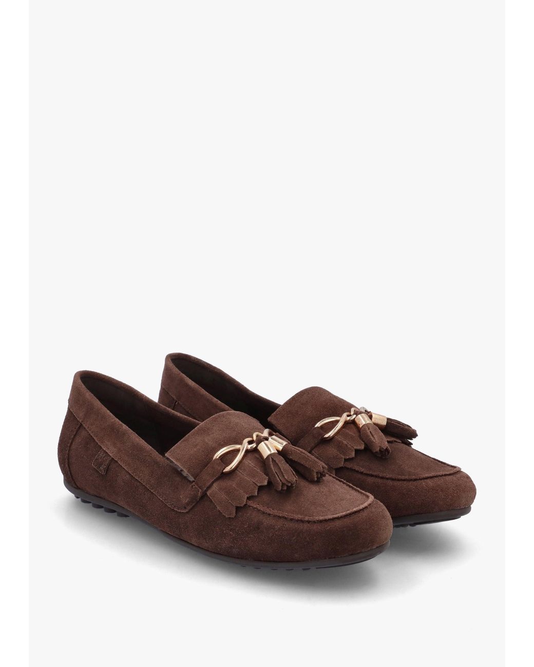 Moda In Pelle Brown Essana Tassel Loafers