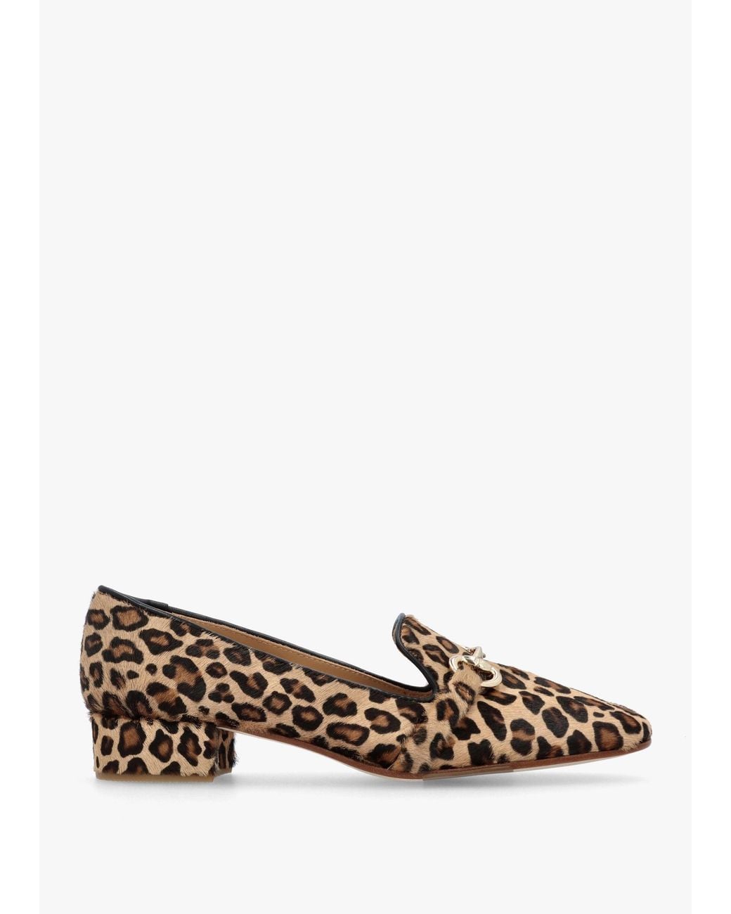 Daniel White Pasco Leopard Pony Hair Snaffle Loafers