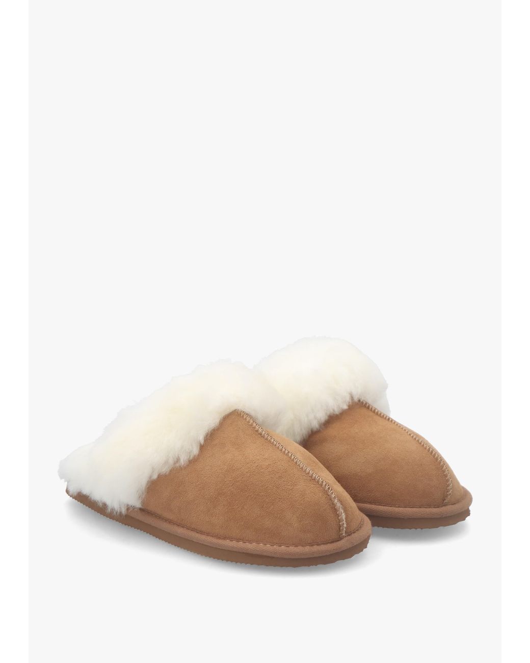 Daniel White Shut Tan Sheepskin Twinface Slippers