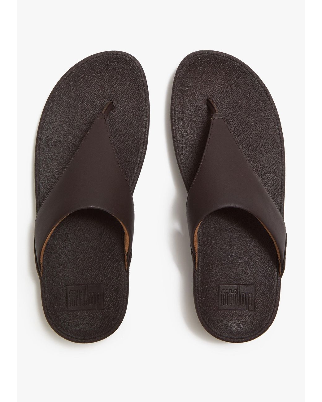 Fitflop Brown Lulu Chocolate Toe Post Sandals