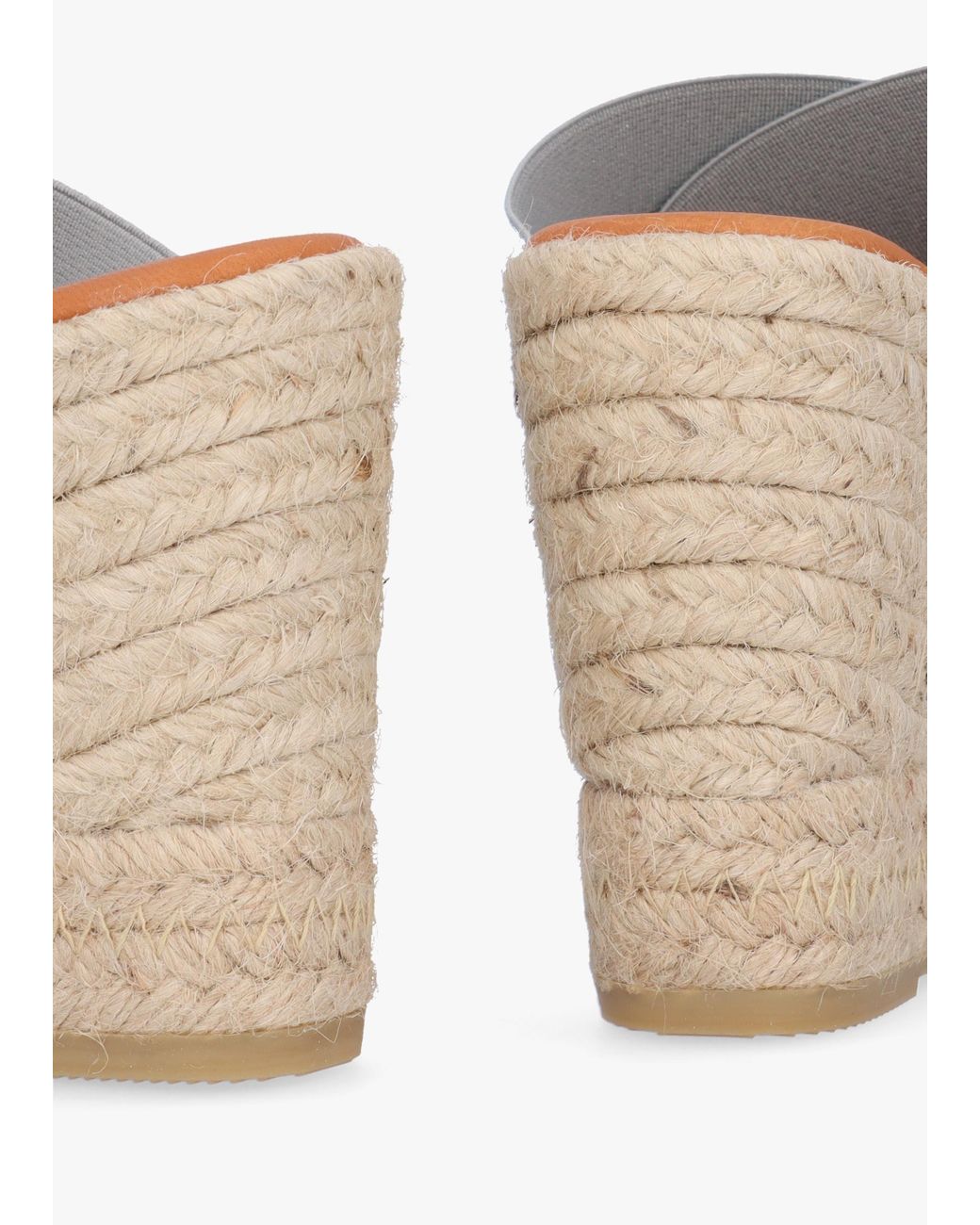 Daniel White Khloe Silver Cross Strap Wedge Espadrille Mules