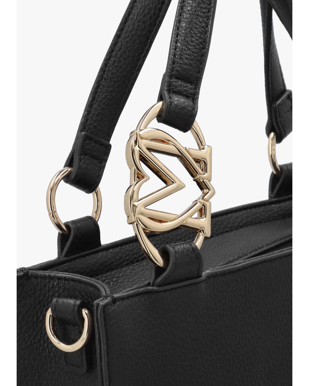 Love Moschino Black Pebbled Shopper Bag