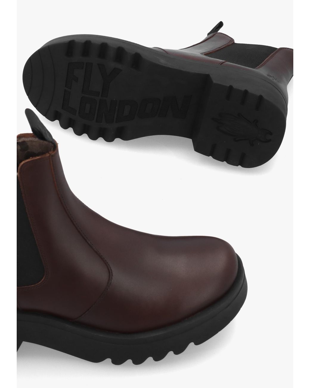Fly London Black Medi Chunky Chelsea Boots