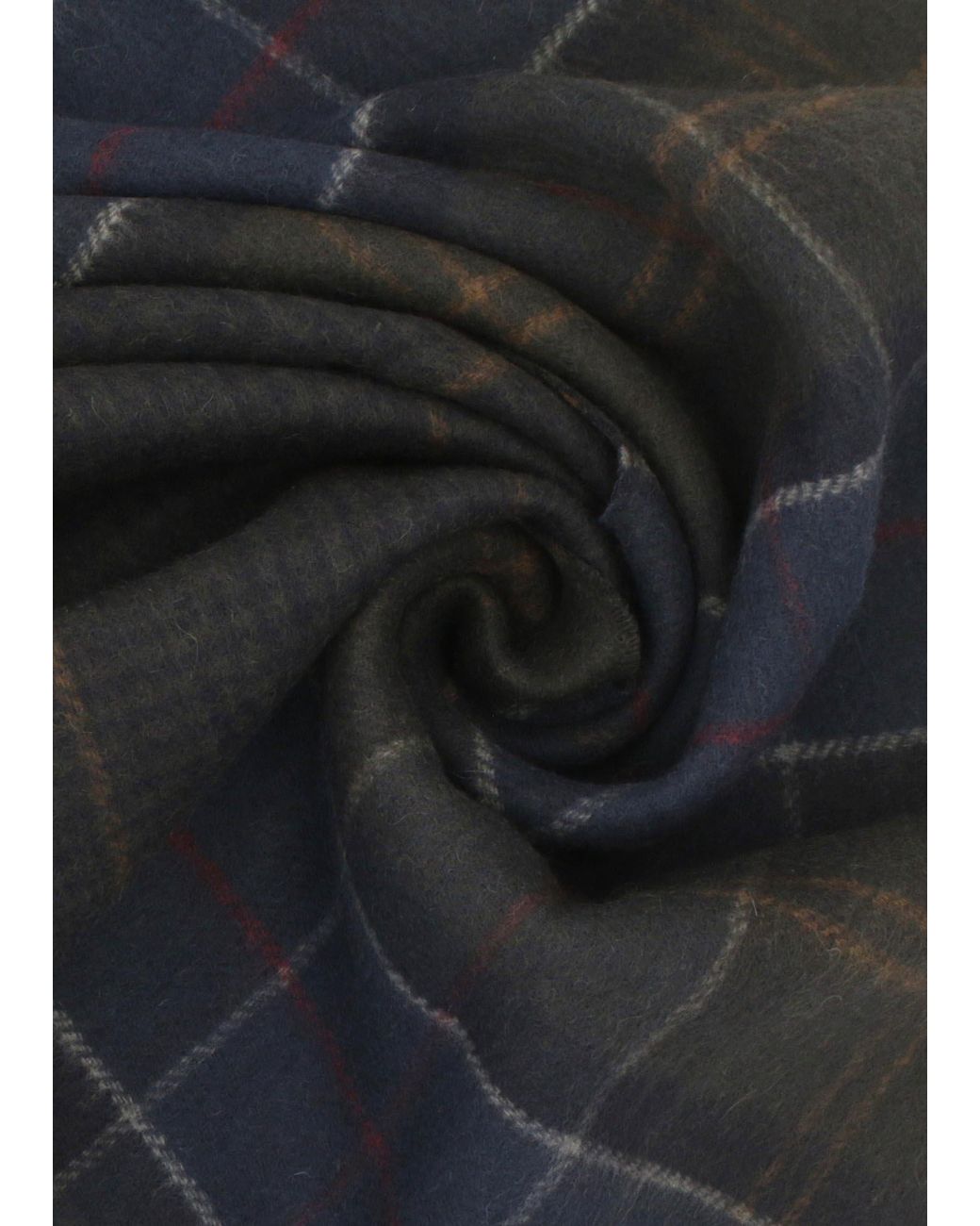 Barbour Black Taryan Shadow Classic Tartan Reversable Scarf