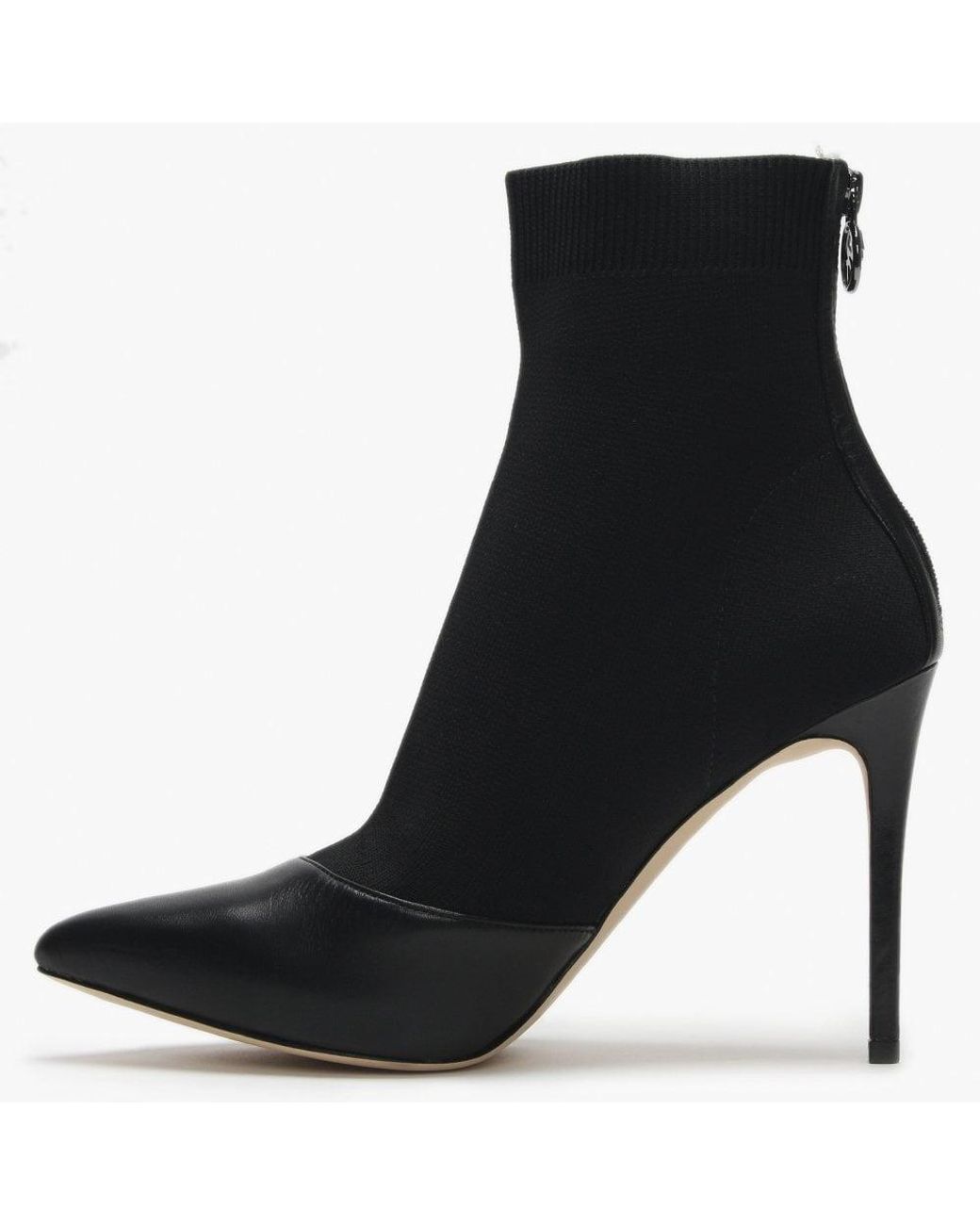 michael kors vicky logo tape knit ankle boot