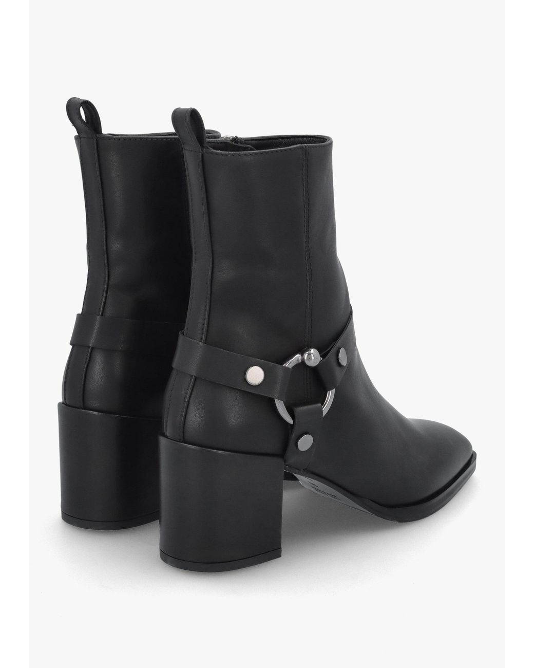 Daniel Black Faith Stirrup Block Heel Ankle Boots