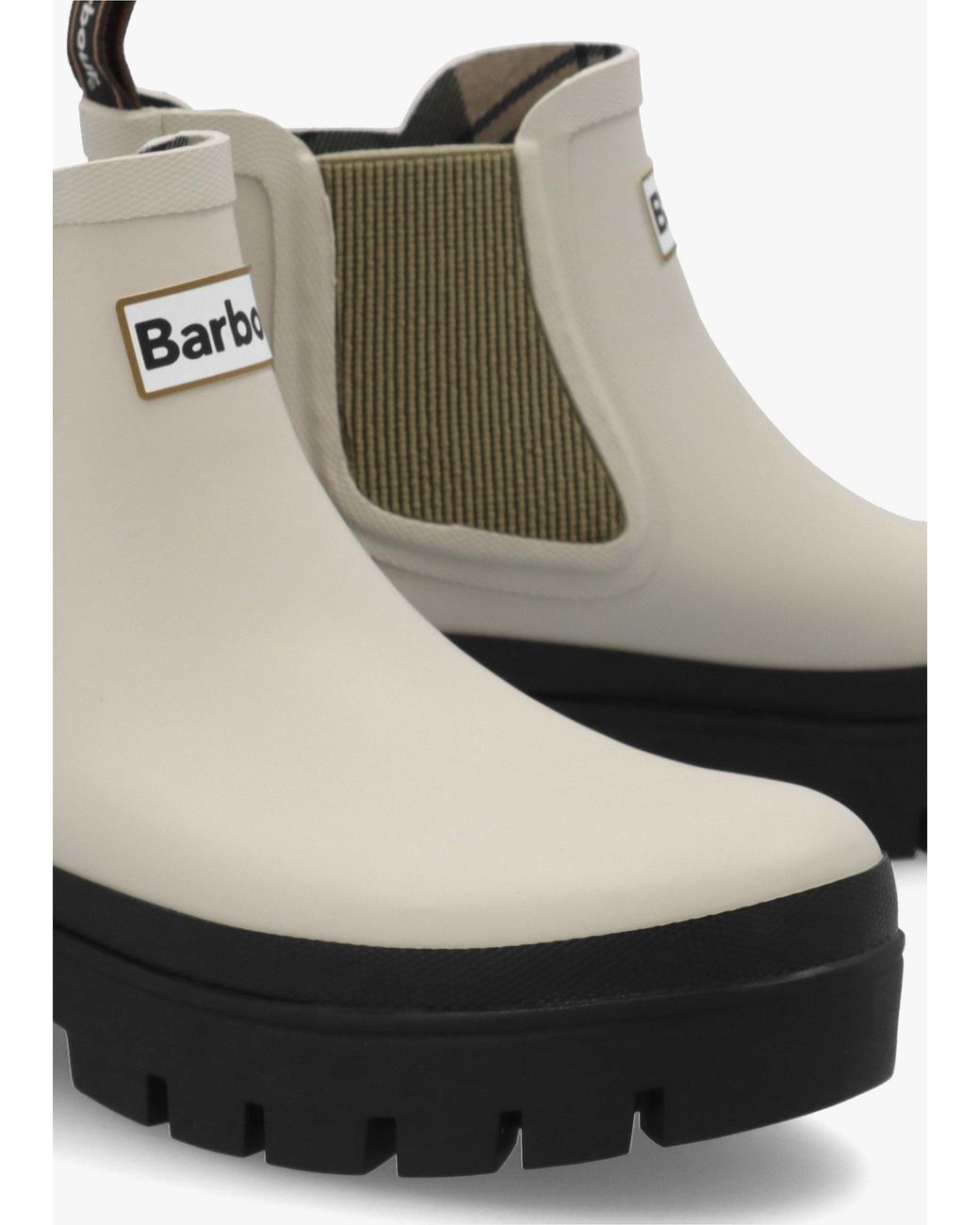 Barbour Multicolor Halton Light Oak Bleached Ankle Wellington Boots