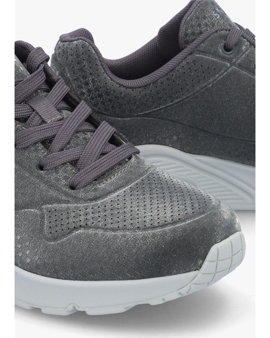 Skechers Gray Uno Disco Nite Trainers