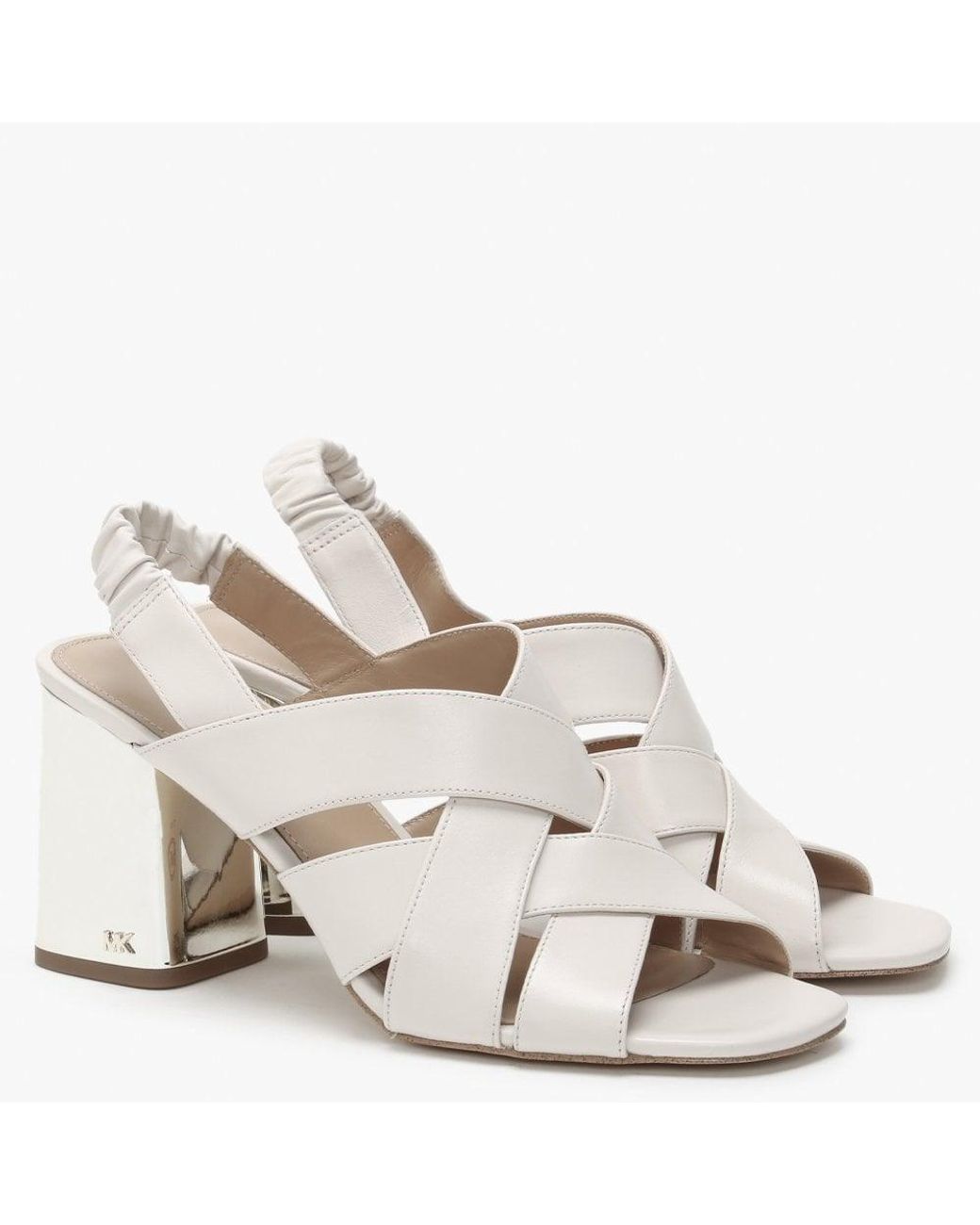 mk block heels