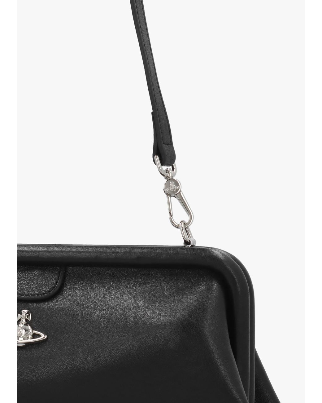 Vivienne Westwood White Jane Frame Shoulder Bag Purse