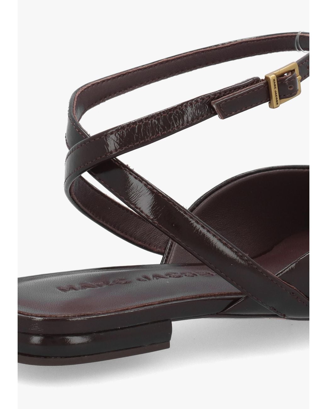 Marc Jacobs White The Pop J Marc Fondant Leather Closed Toe Sandals