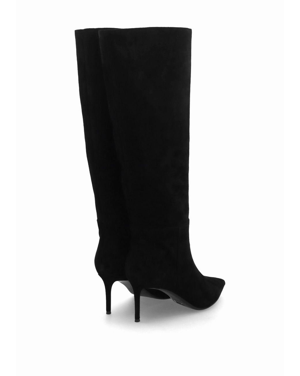 Daniel Black Suched Heeled Knee Boots
