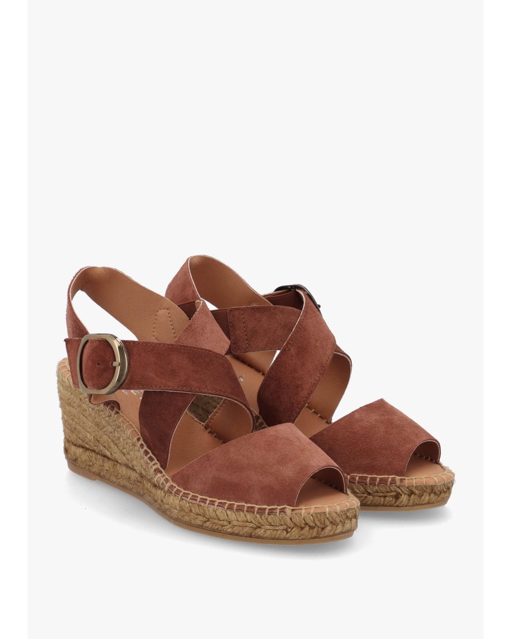 Daniel Brown Juckle Cross Strap Wedge Espadrilles