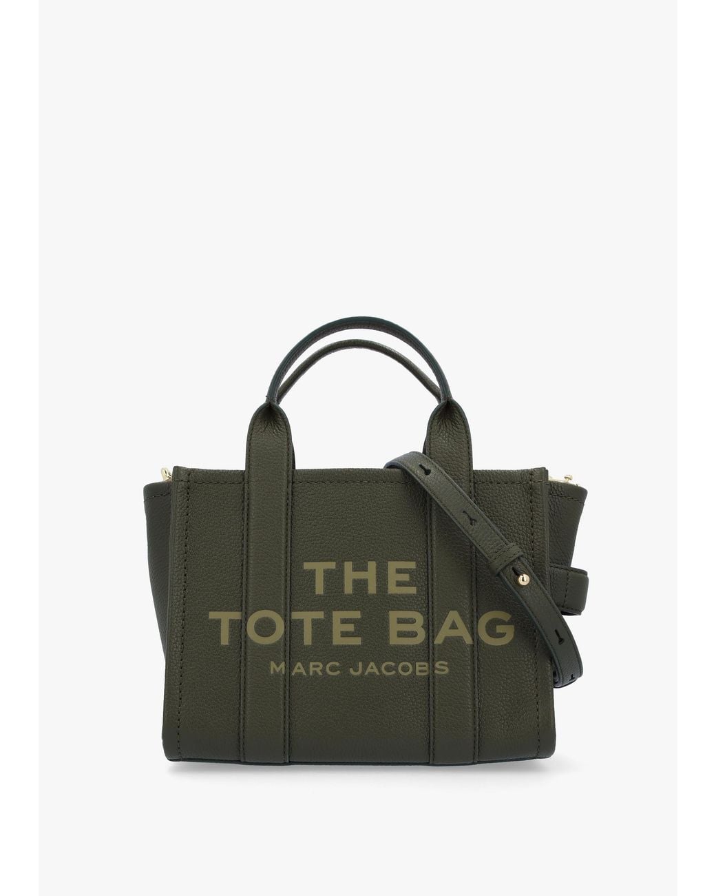 Marc Jacobs Green The Leather Small Forest Tote Bag , Fabric