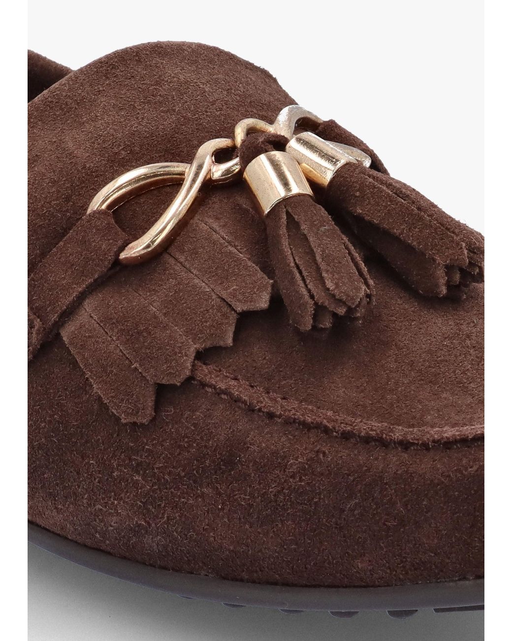 Moda In Pelle Brown Essana Tassel Loafers