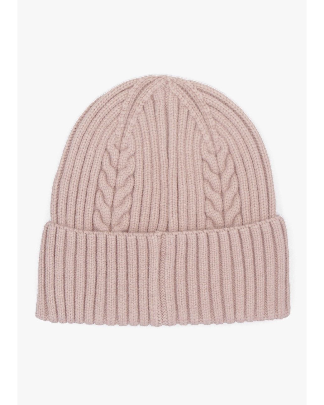 Guess Pink Knitted G Logo Beanie Hat
