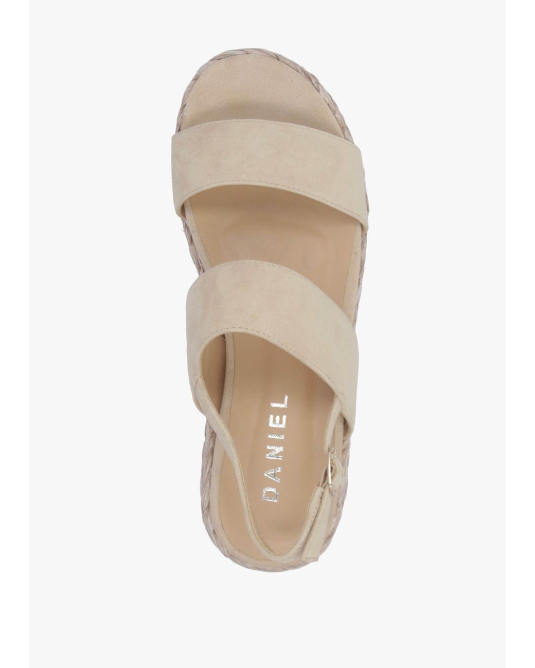 Daniel White Rosalie Raffia Flatform Sandals