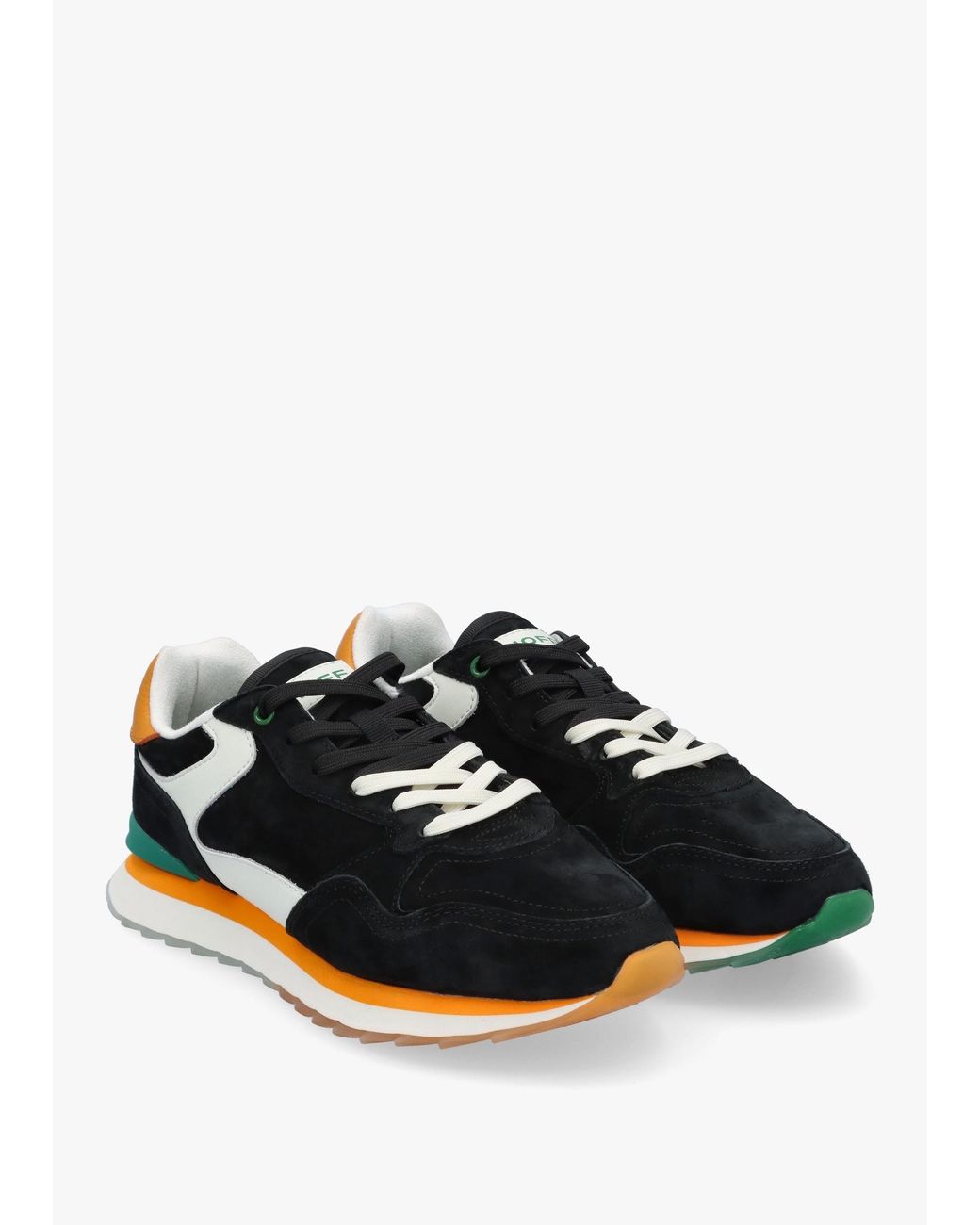 HOFF Black Nigeros Multicoloured Suede Trainers