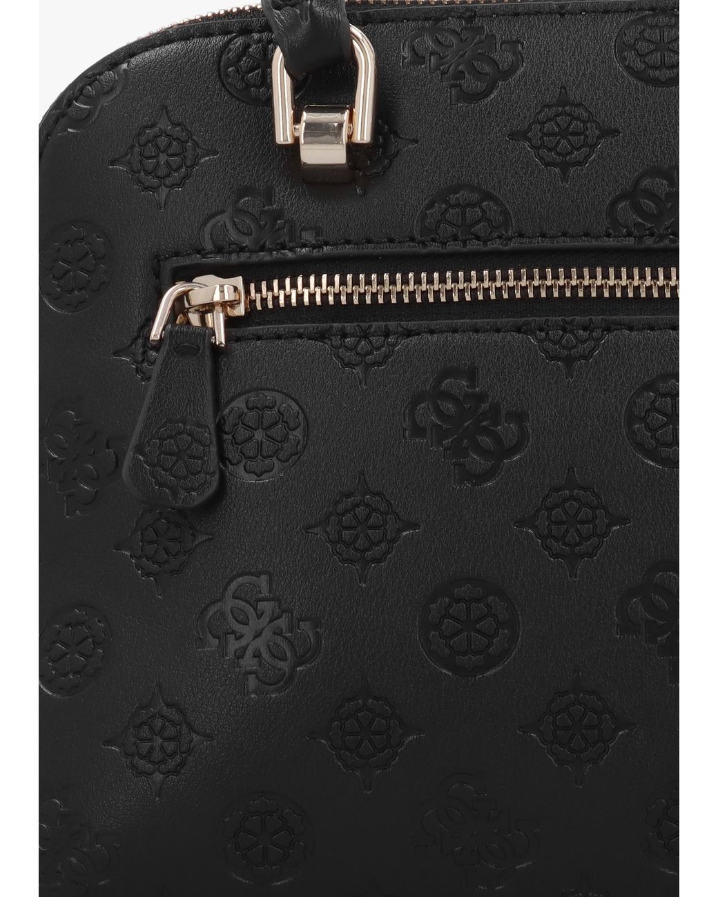 Guess Black Dita Dome Satchel Bag