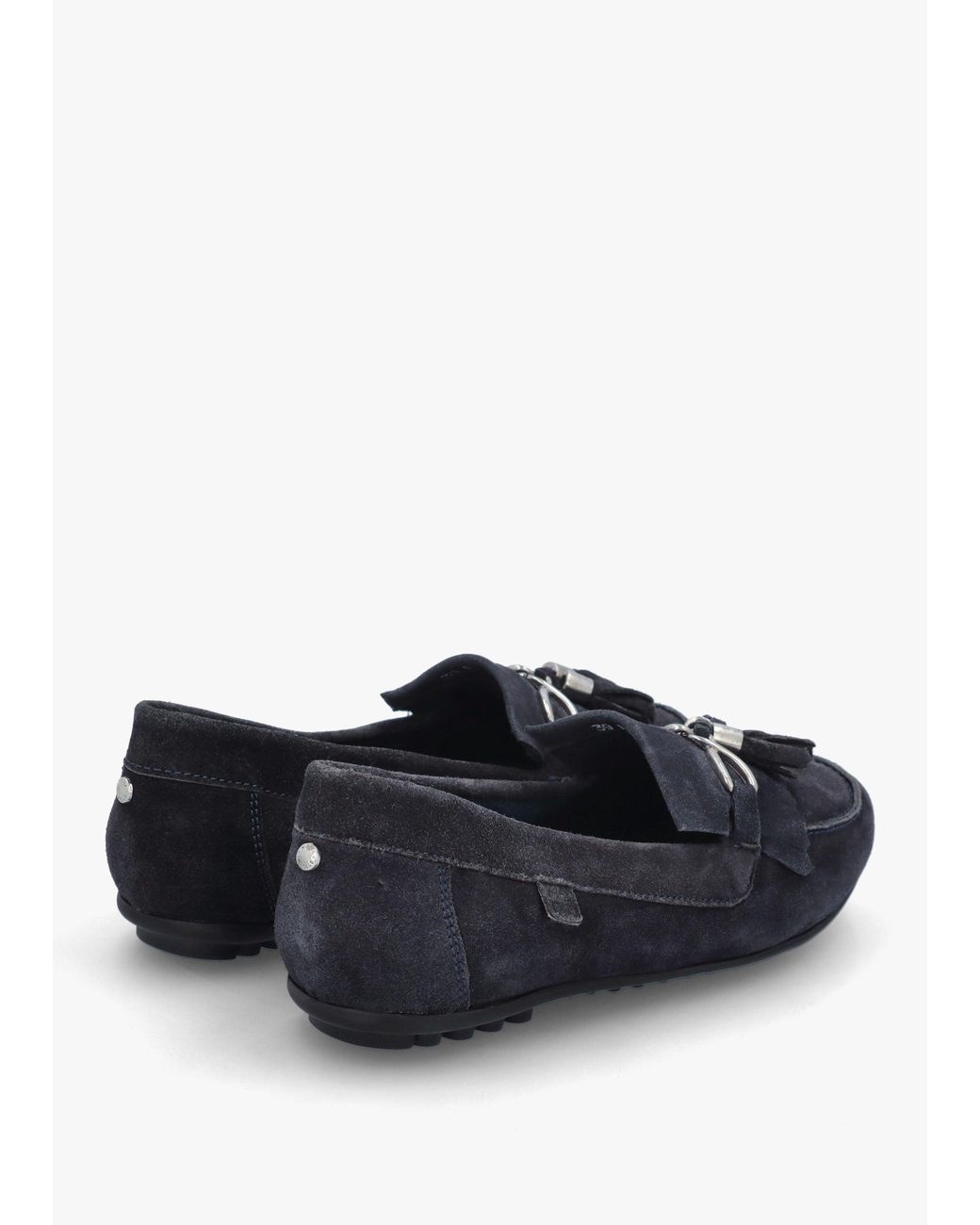 Moda In Pelle Blue Essana Tassel Loafers