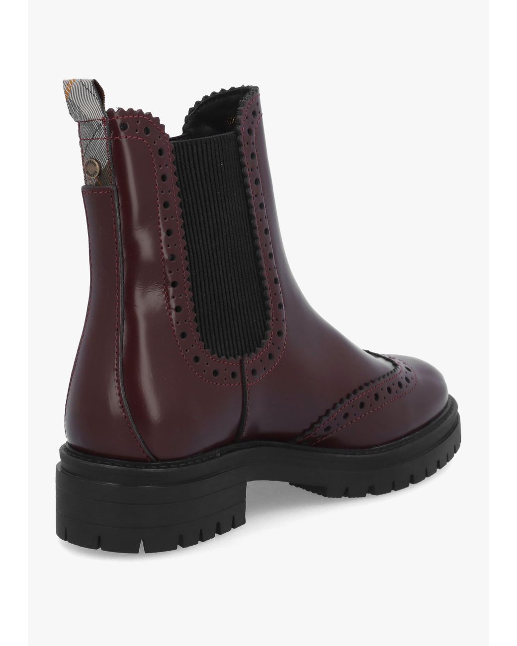 Barbour Brown Fawne Cherry Leather Chelsea Boots