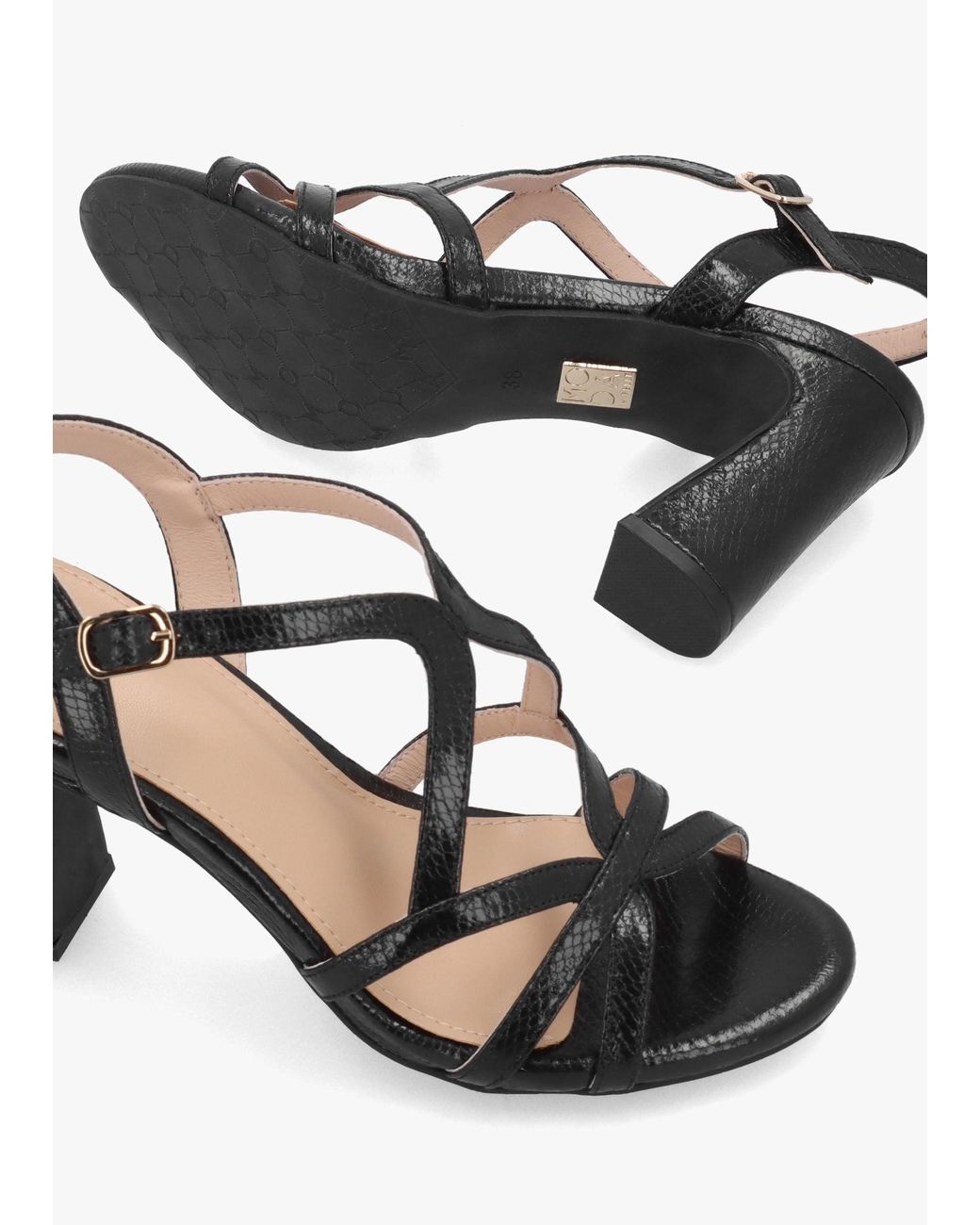 Moda In Pelle White Missani Strappy Heeled Sandals