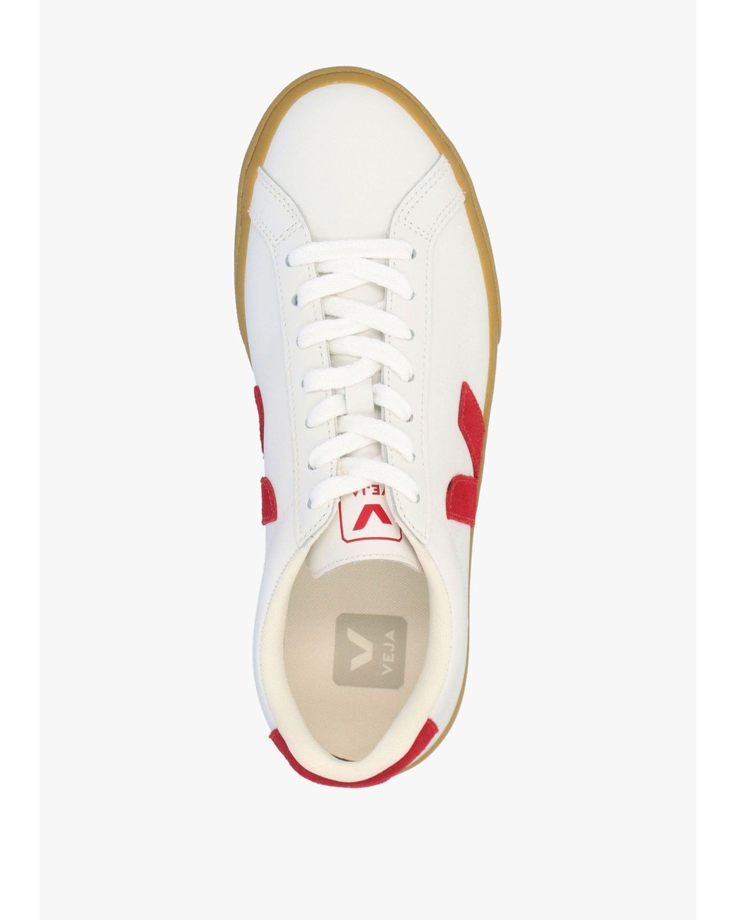 Veja White Esplar Logo Pepper Natural Leather Trainers