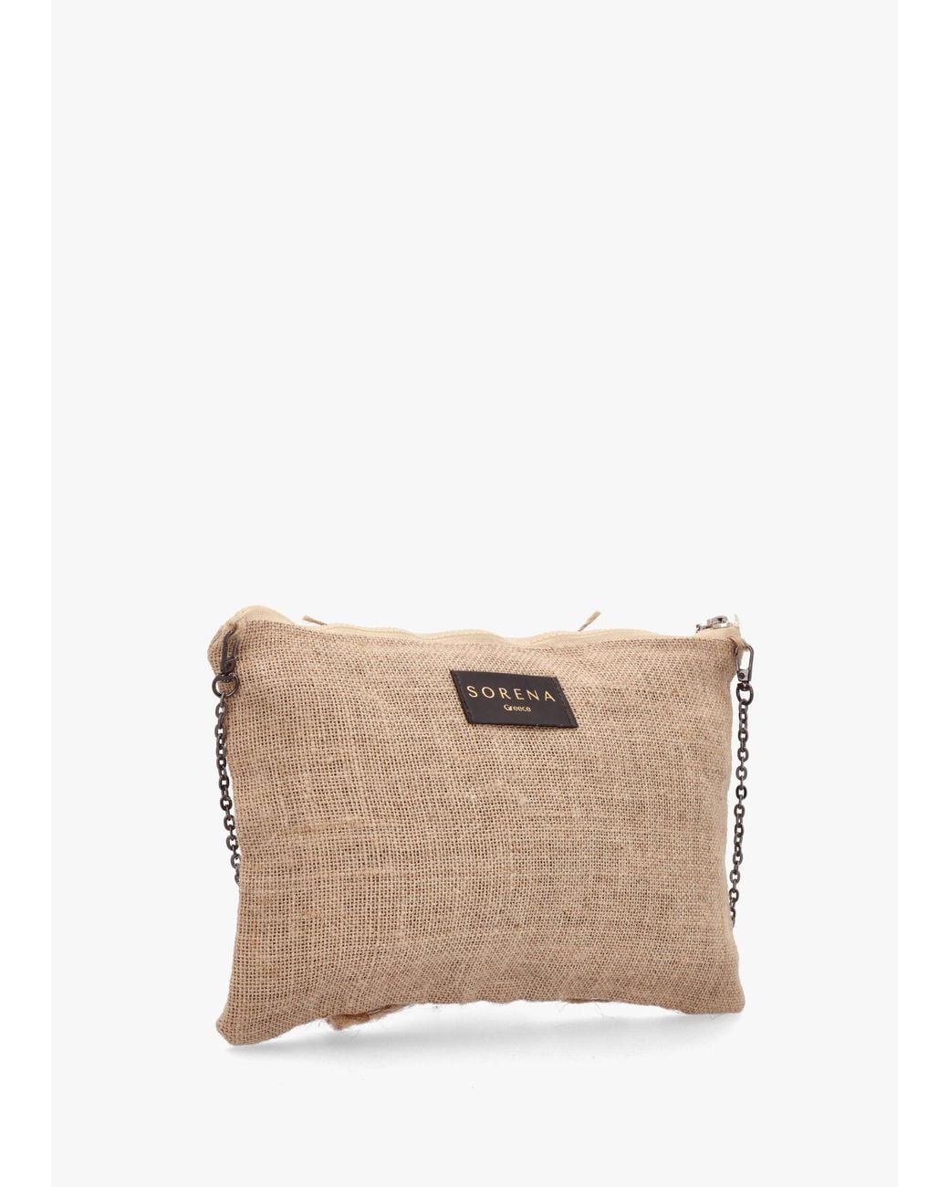 Sorena White One-Of-A-Kind Aristi Natural & Clutch Bag