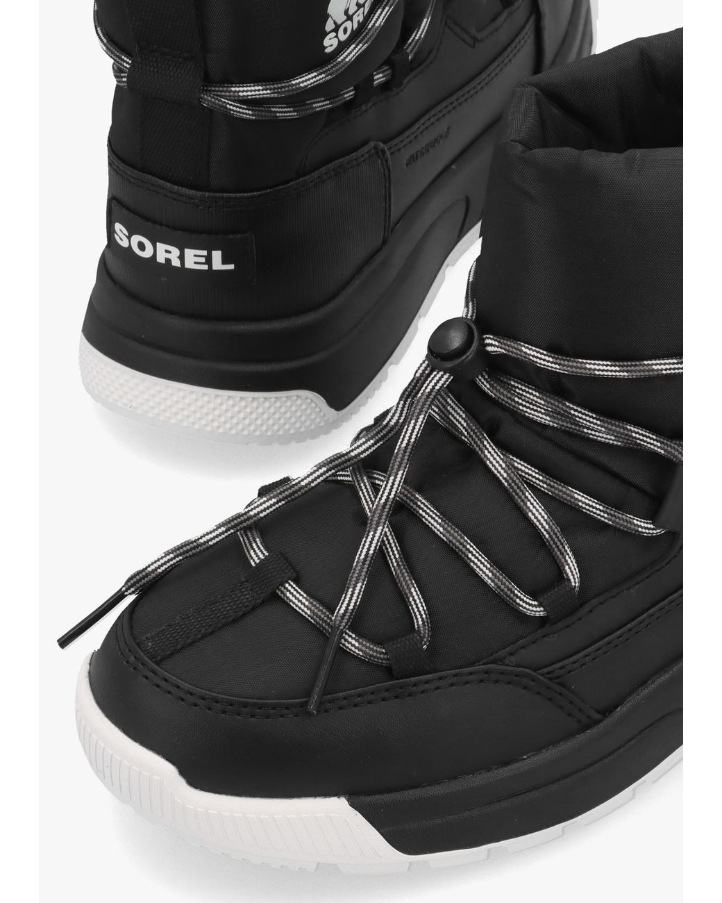 Sorel Black Whitney Iii Slip-On Waterproof Boots