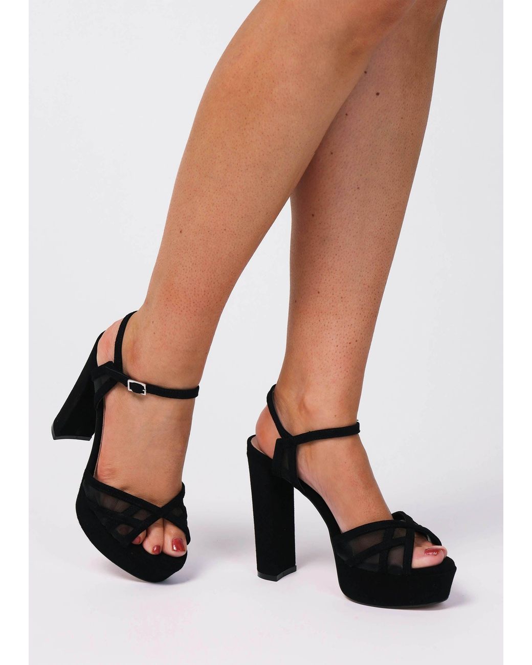 Daniel Black Avermesh Platform Heeled Sandals
