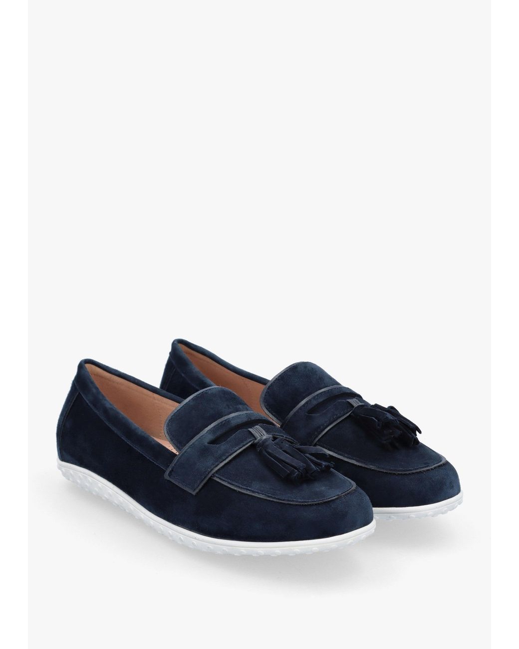 Moda In Pelle Blue Elinia Tassel Loafers
