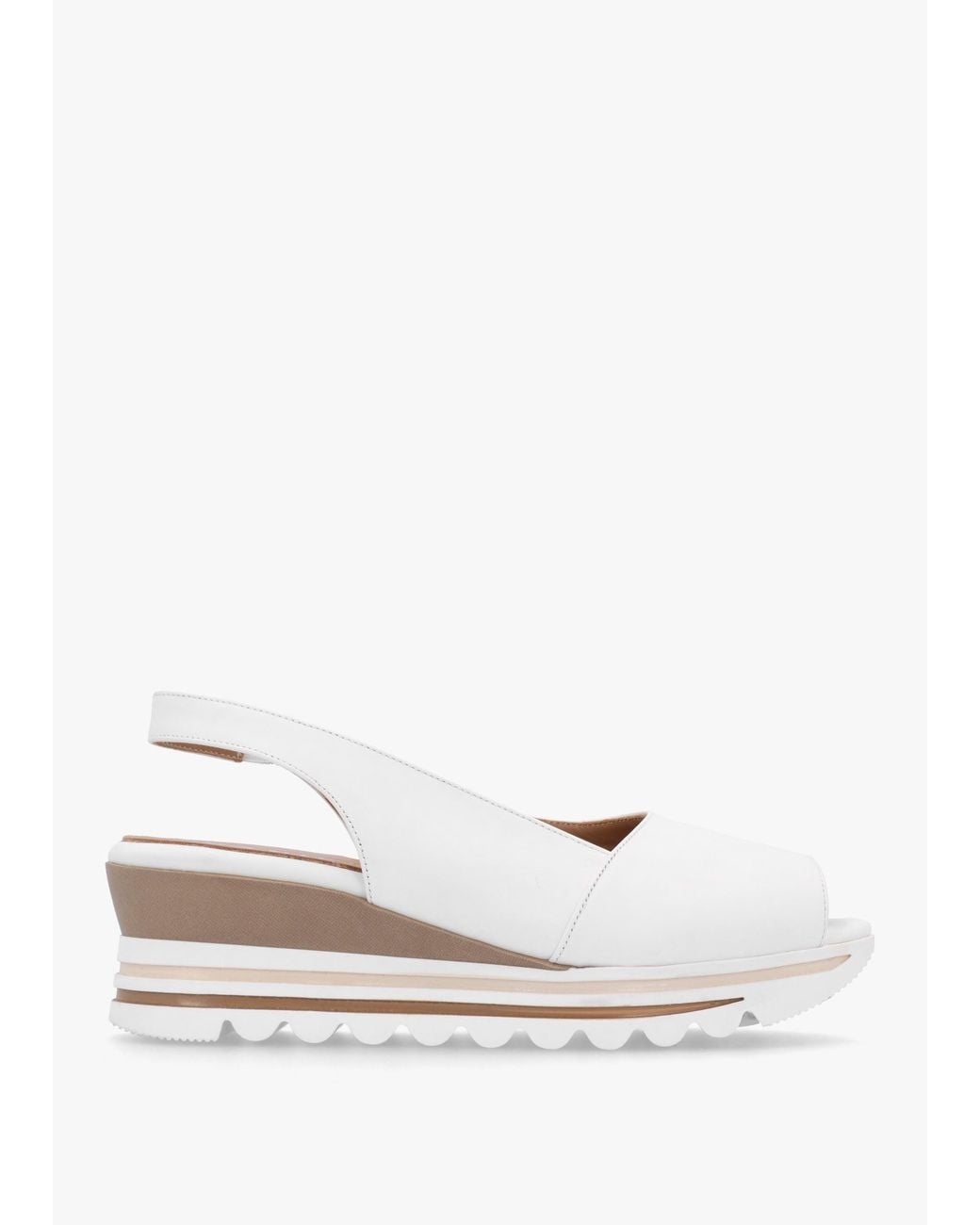 Daniel Natural Canna Peep Toe Wedge Sandals