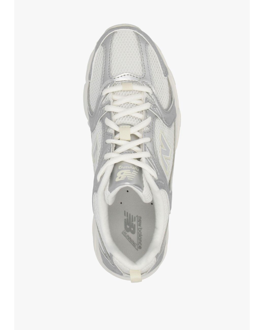 New Balance White U530 Metallic With Reflections Trainers