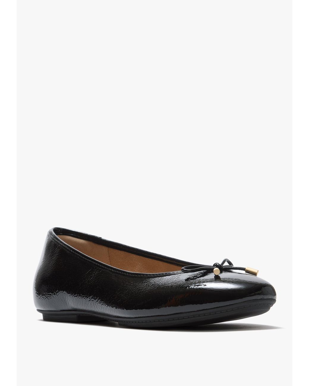 Fitflop Black Delicato Bow Leather Ballet Pumps