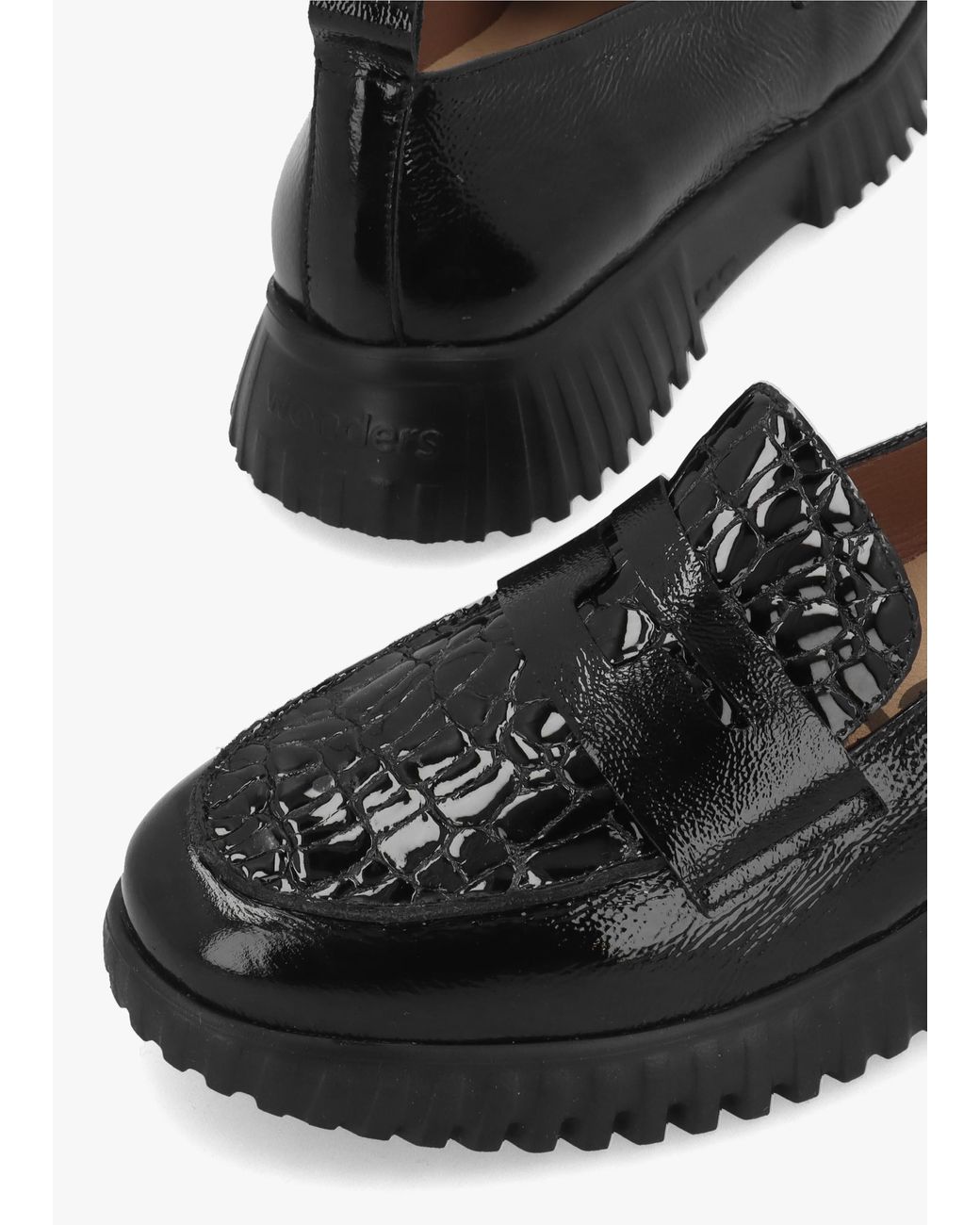 Wonders Black Flexfly 20 Loafers