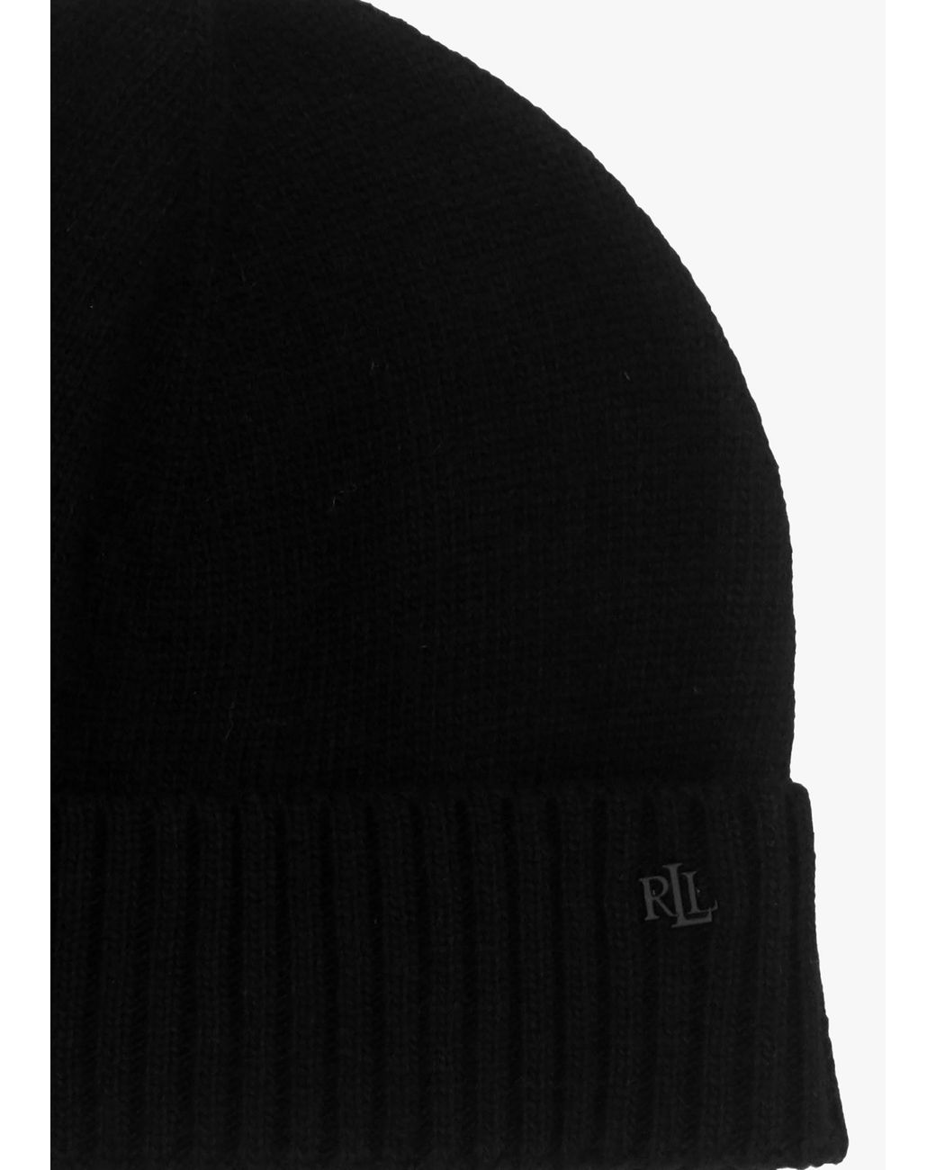 Ralph Lauren Black Belting-Motif & Camel Scarf & Beanie Gift Set