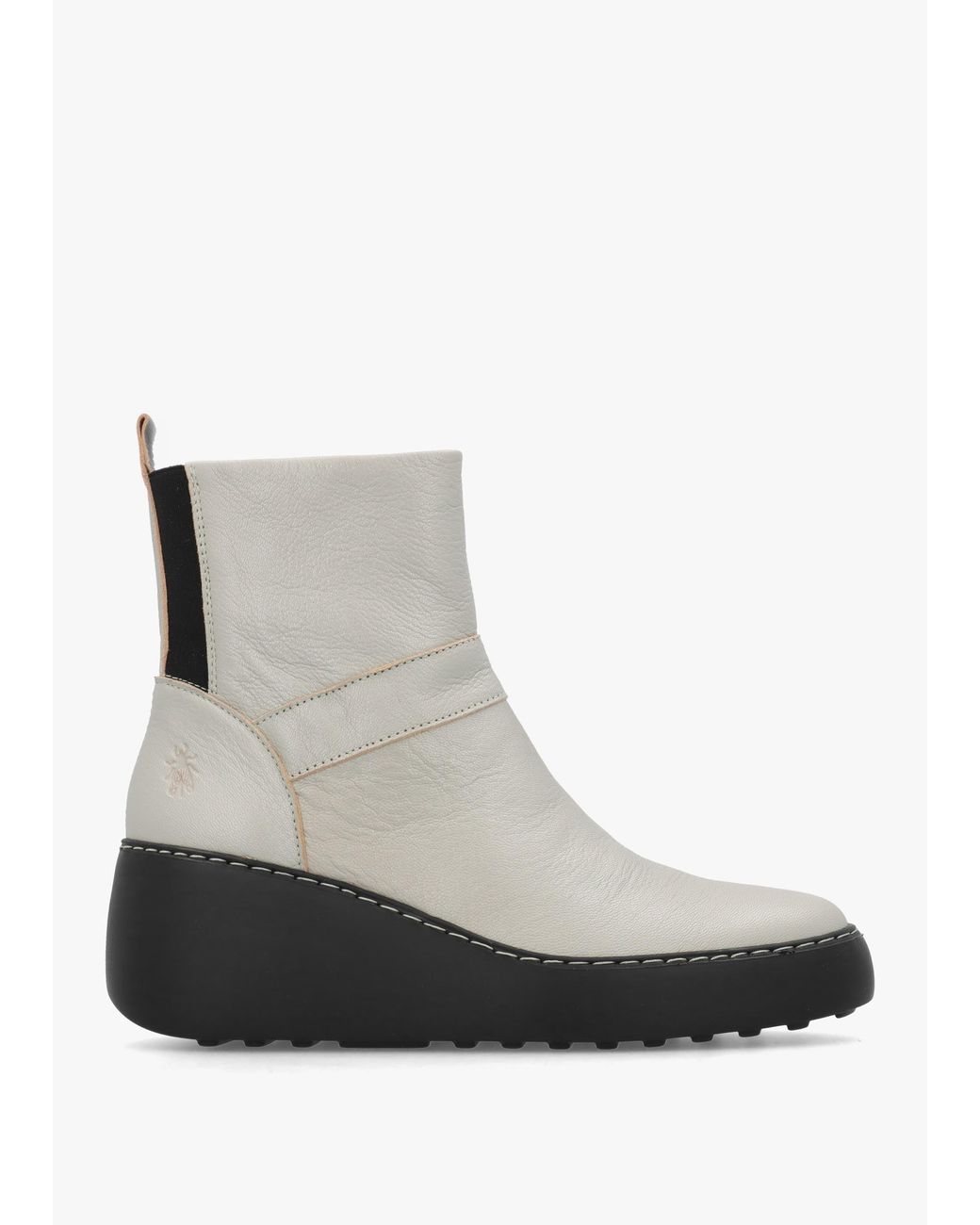 Fly London Multicolor Doxe Leather Wedge Ankle Boots