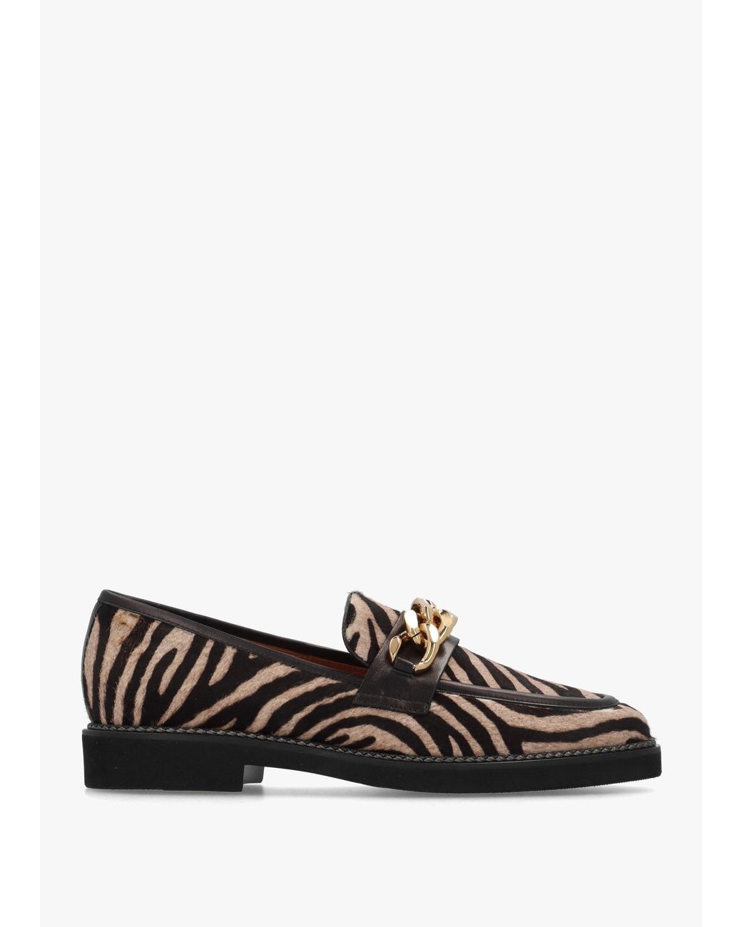 Daniel White Zebra Pony Hair Loafers